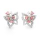 Argyle Pink Diamond Contemporary Wildflower Earrings
