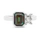 Classic Emerald Cut Sapphire & Diamond Ring