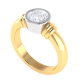 Bezel Set Solitaire Diamond Engagement Ring