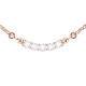 Curved Bar Diamond Pendant Necklace