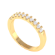 Scallop Set Diamond Wedding Eternity Ring