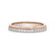 Modern Style Two Tone Diamond Wedding Eternity Ring