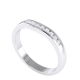 Curved Channel Set Diamond Wedding Eternity Ring
