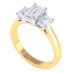 Emerald Trilogy Diamond Parklane Style Ring