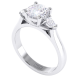 Crossover Trellis Diamond Engagement Ring