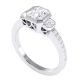 Square Emerald Cut Diamond Engagement Ring