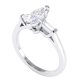 Tapered Baguette Cut Diamond Engagement Ring