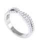 Diamond Crossover Wedding Eternity Ring
