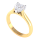 Heart Shape Diamond Solitaire Ring