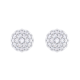 Pave Diamond Dome Earrings