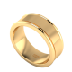 Solid Gold Classic Mens Wedding Ring