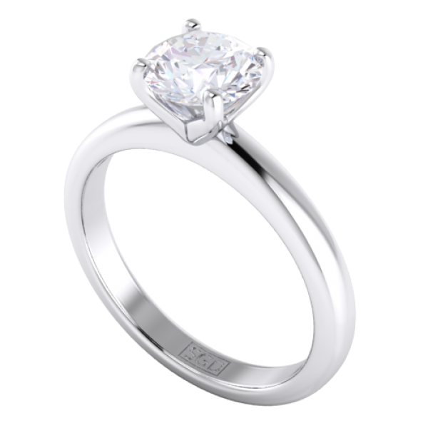 Claw Set Solitaire Diamond Ring