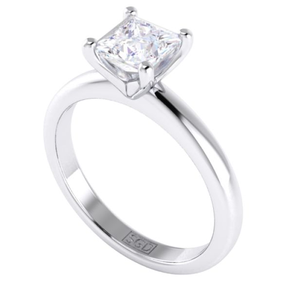 Princess cut black diamond engagement rings online