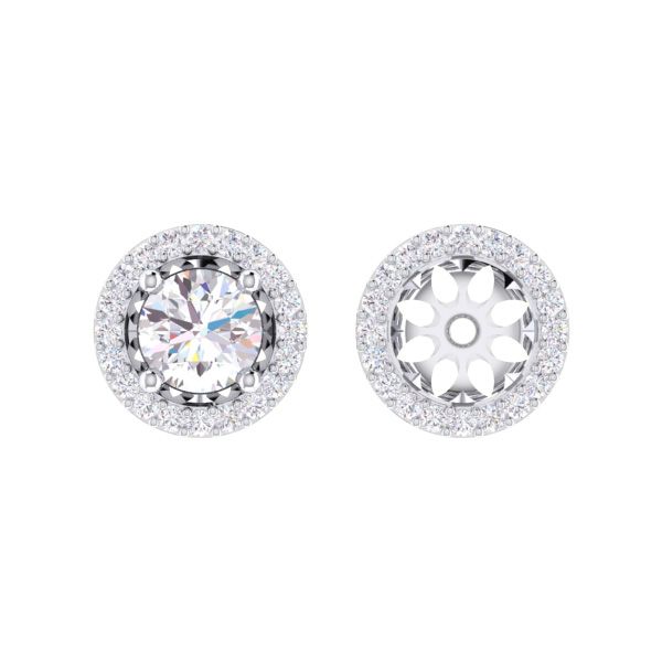 Hoop earring jackets for studs on sale