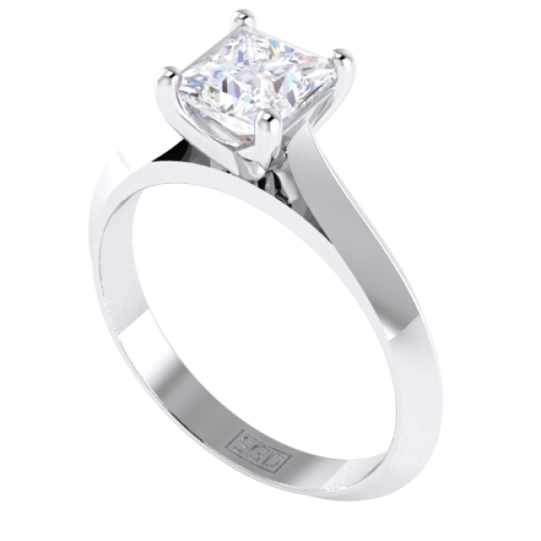 Princess cut solitaire engagement rings sales