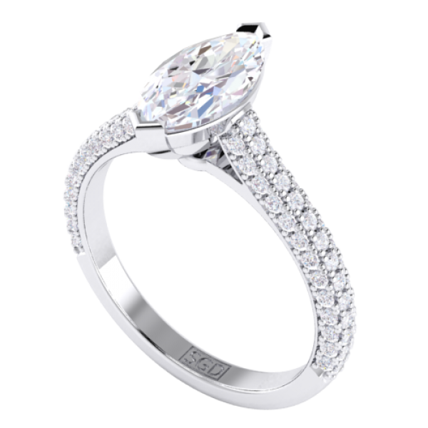 Baguette and marquise diamond ring new arrivals
