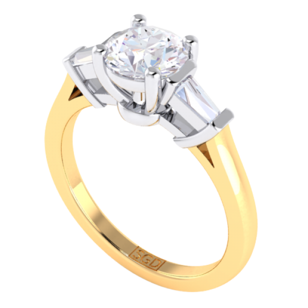 Baguette cut diamond rings top