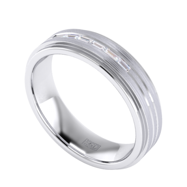 Baguette diamond mens ring store