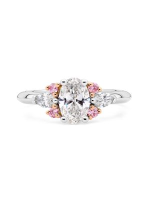  Argyle Pink Diamond Echo Oval Engagement Ring