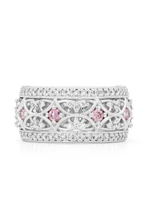  Filigree Pink Diamond Dress Ring