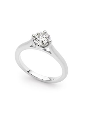  East West Solitaire Engagement Ring