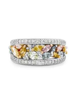  Fancy Coloured Diamond Dress Ring