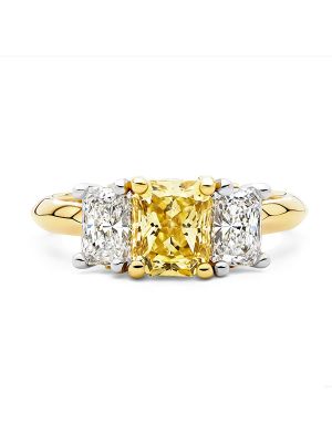  Ellendale Yellow Diamond Trilogy Engagement Ring