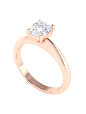  Cushion Cut Solitaire Diamond Engagement Ring