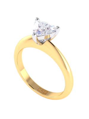  Unique Solitaire Engagement Ring with Trilliant Cut Diamond