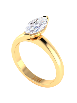  Marquise Diamond Solitaire Ring