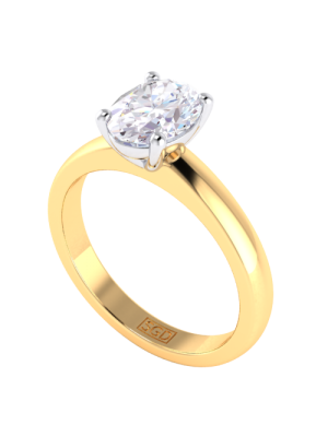 Oval Cut Solitaire Ring
