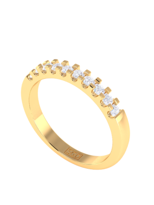 Scalloped diamond band deals