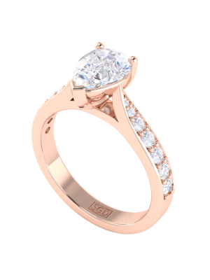  Pear Cut Diamond Engagement Ring