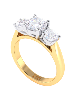 Parklane Band Trilogy Diamond Engagement Ring