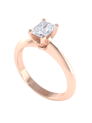  Solitaire Radiant Cut Diamond Ring