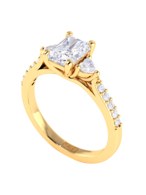  Radiant Cut Diamond Engagement Ring