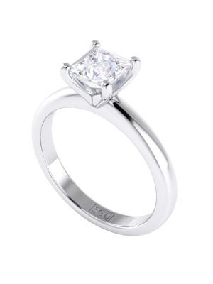  Princess Cut Solitaire Diamond Engagement Ring