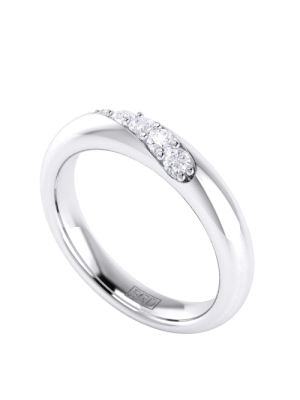  Pave Set Diamond Wedding Eternity Ring