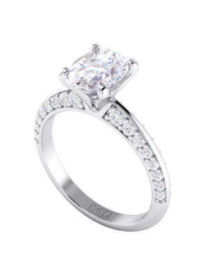  Oval Cut Multi Diamond Engagement Ring