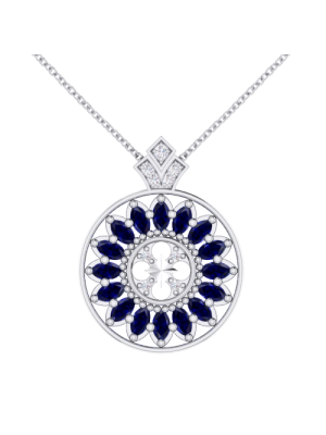  Art Deco Sapphire Pendant