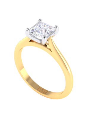 Princess Cut Solitaire Diamond Engagement Ring