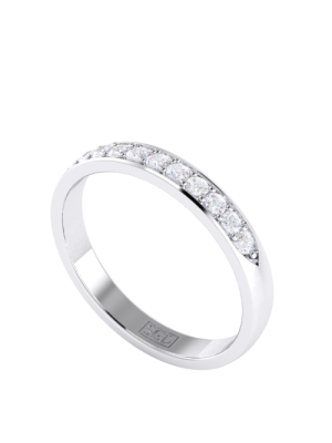  Pave Set Diamond Wedding Ring