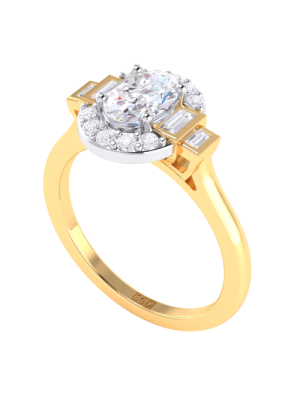  Oval Cut Diamond Ring