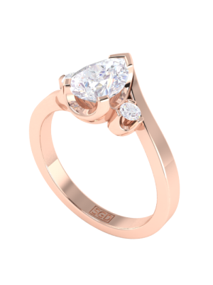  Pear Cut Diamond Ring