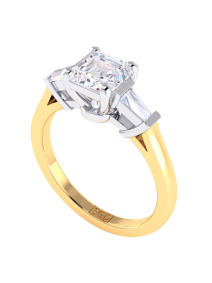 Emerald cut square deals diamond