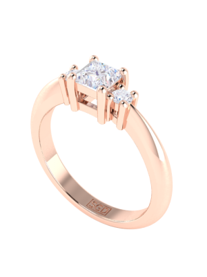  Princess Cut Trilogy Diamond Ring