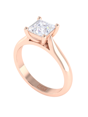  Princess Cut Diamond Solitaire Engagement Ring
