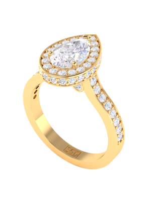  Pear Cut Diamond Ring