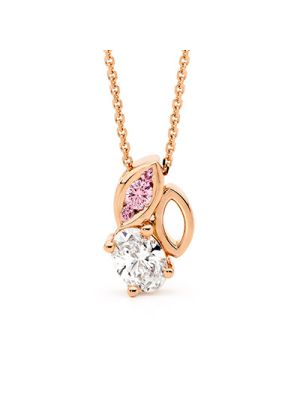  Trio Marquise Shape Diamond Pendant Necklace