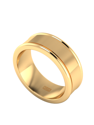  Solid Gold Classic Mens Wedding Ring